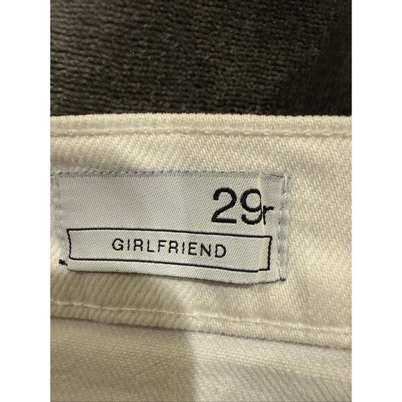 GAP 1969 Women's Girlfriend Jeans Denim White Size 29R 90s - Picture 10 of 16
